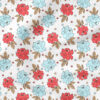 Free Hand Floral | Holiday Fabric Design | Julie Storie Designs